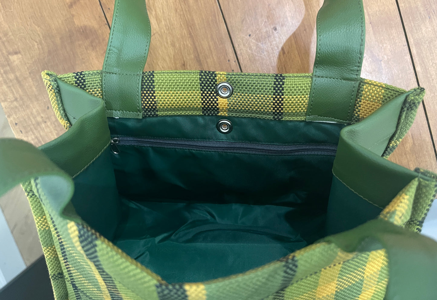 Westy Handbag in Green plaid