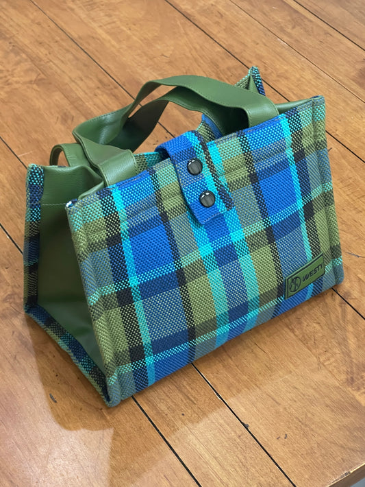 Westy Handbag in blue plaid