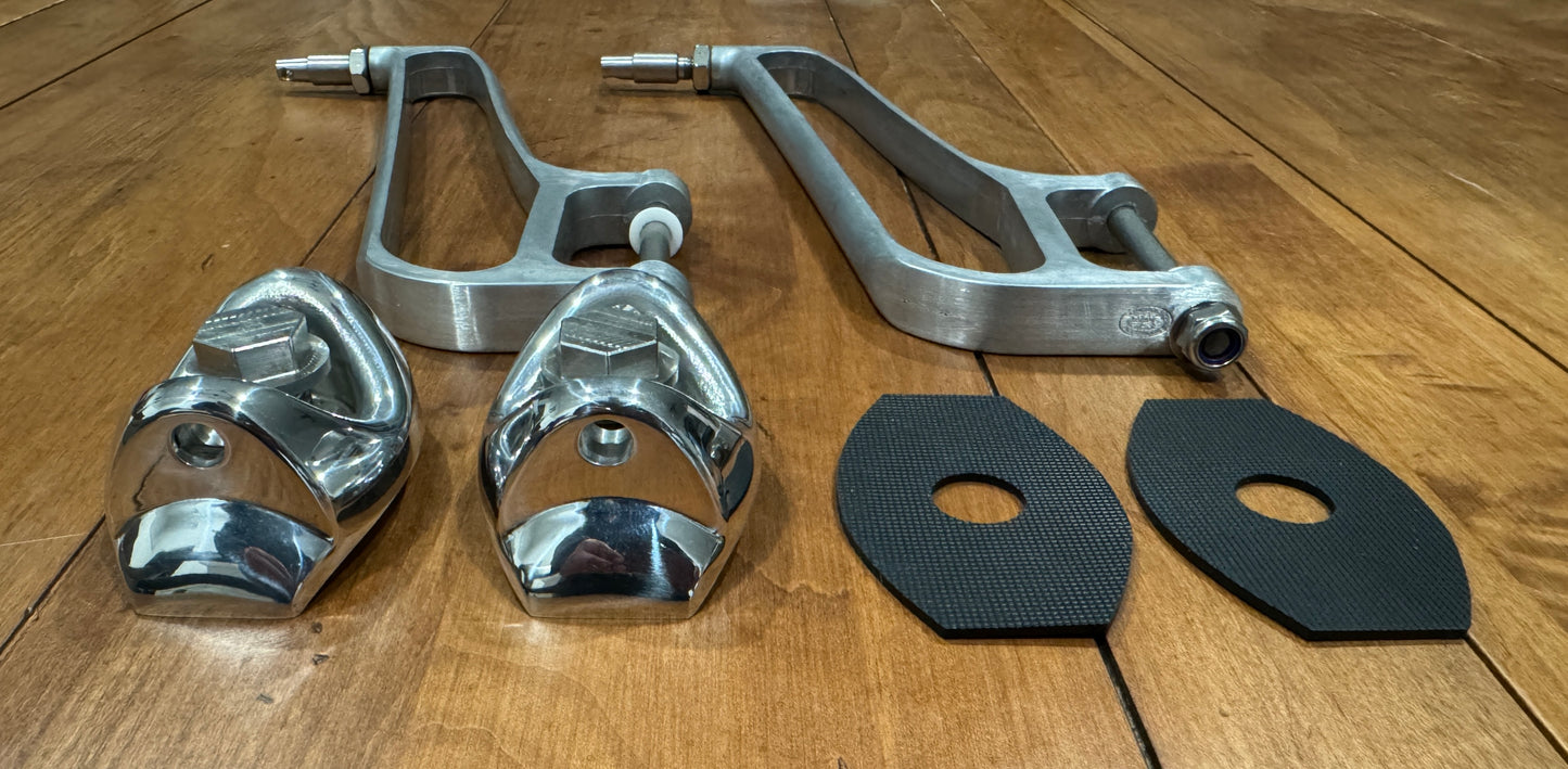 Mirror arms M194 and Mounting Bracket for Baywindow Bus (pair) - Patina