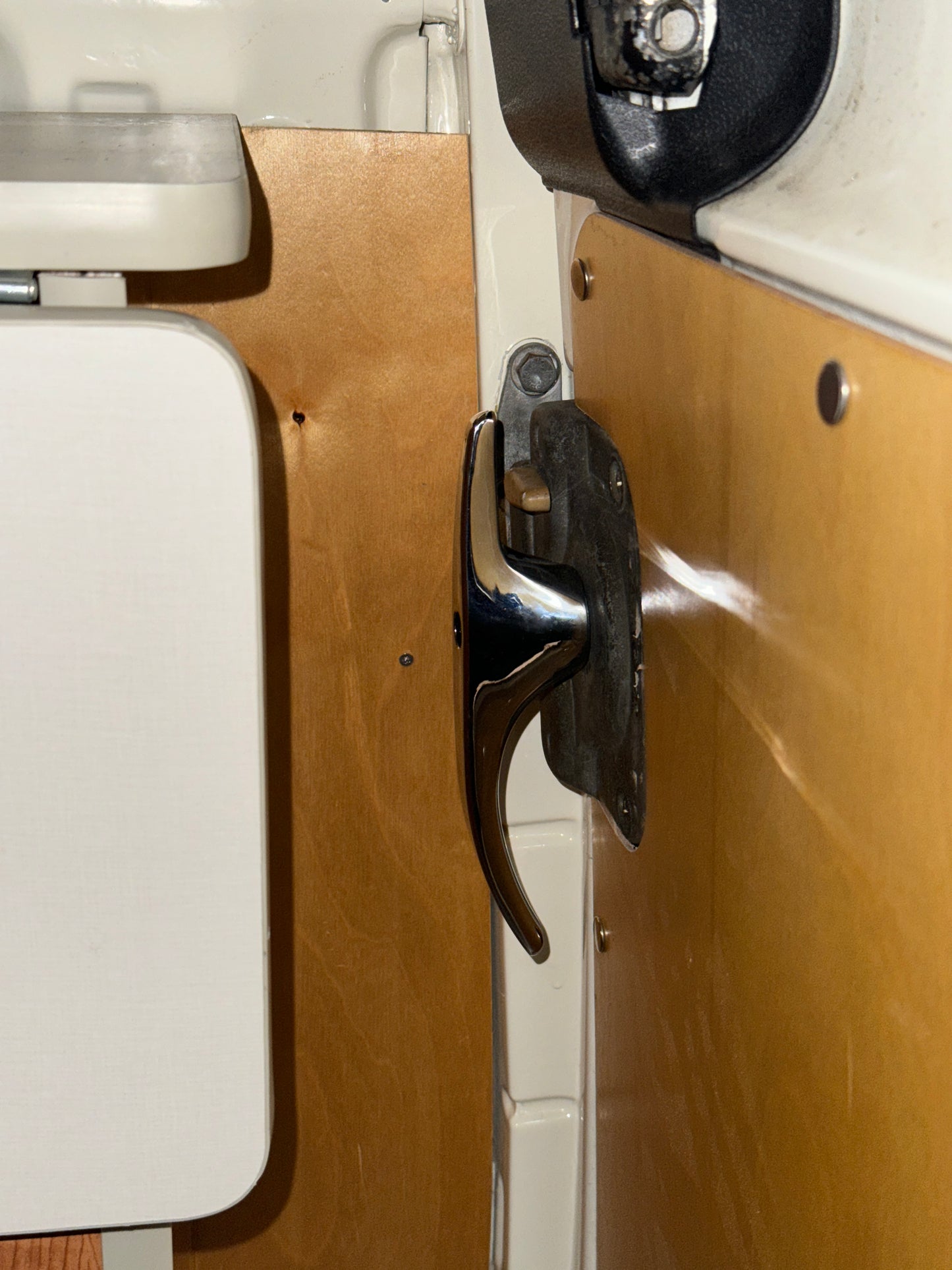 Sliding Door Handle Extended Aluminum - Chromed