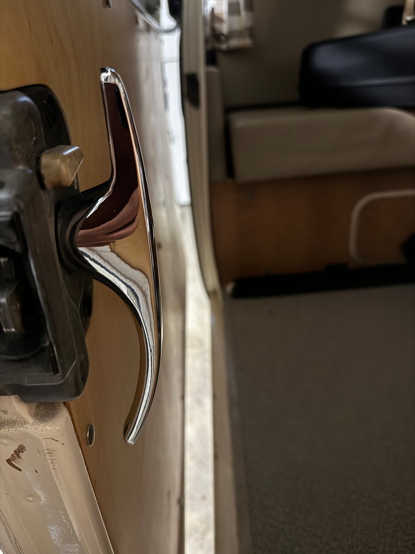 Sliding Door Handle Extended Aluminum - Chromed