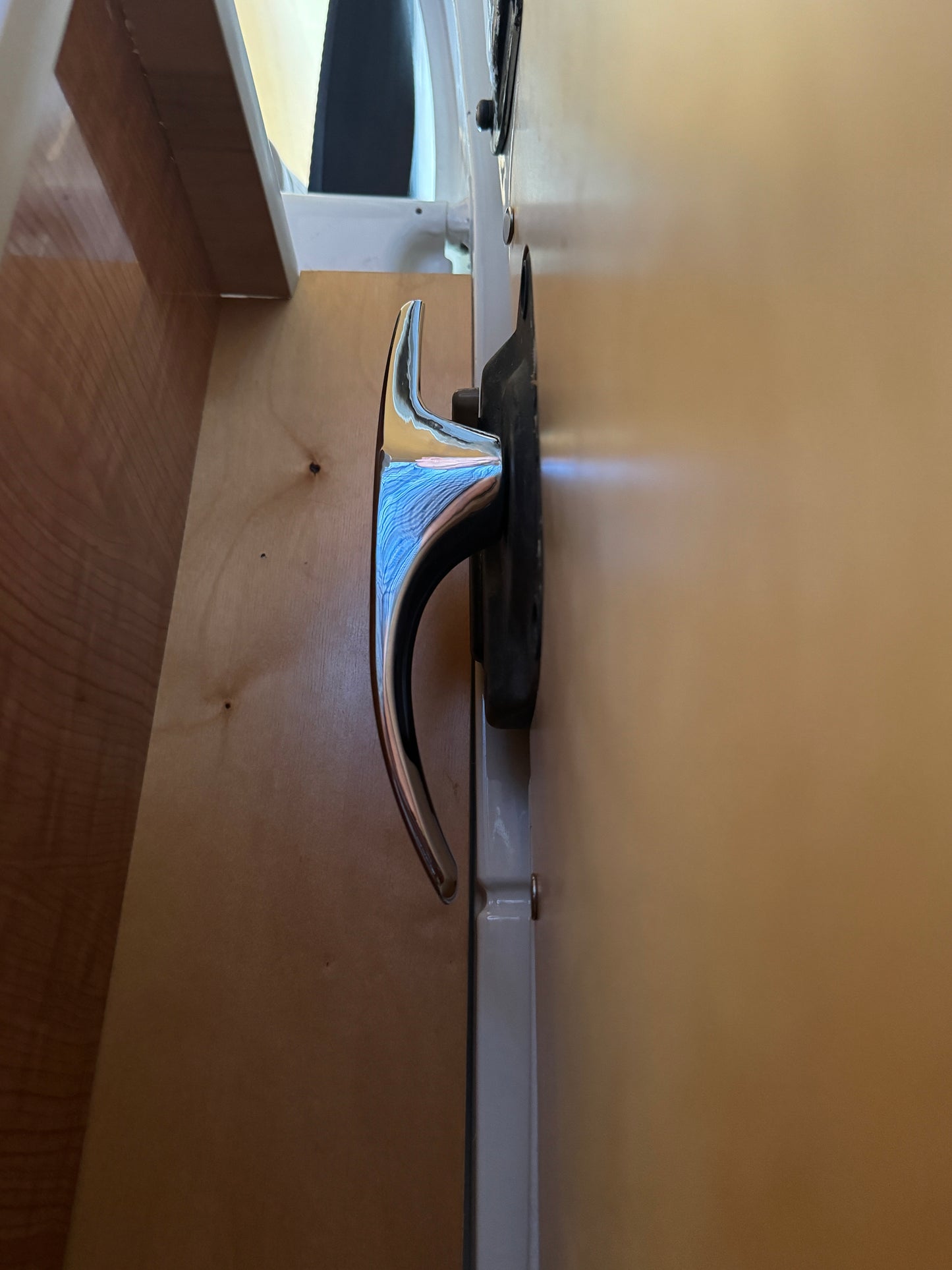 Sliding Door Handle Extended Aluminum - Chromed