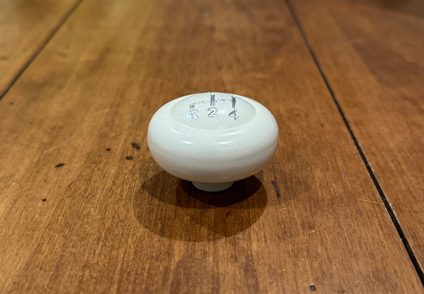 Shifter Knob Ivory Billet Aluminum - 7mm