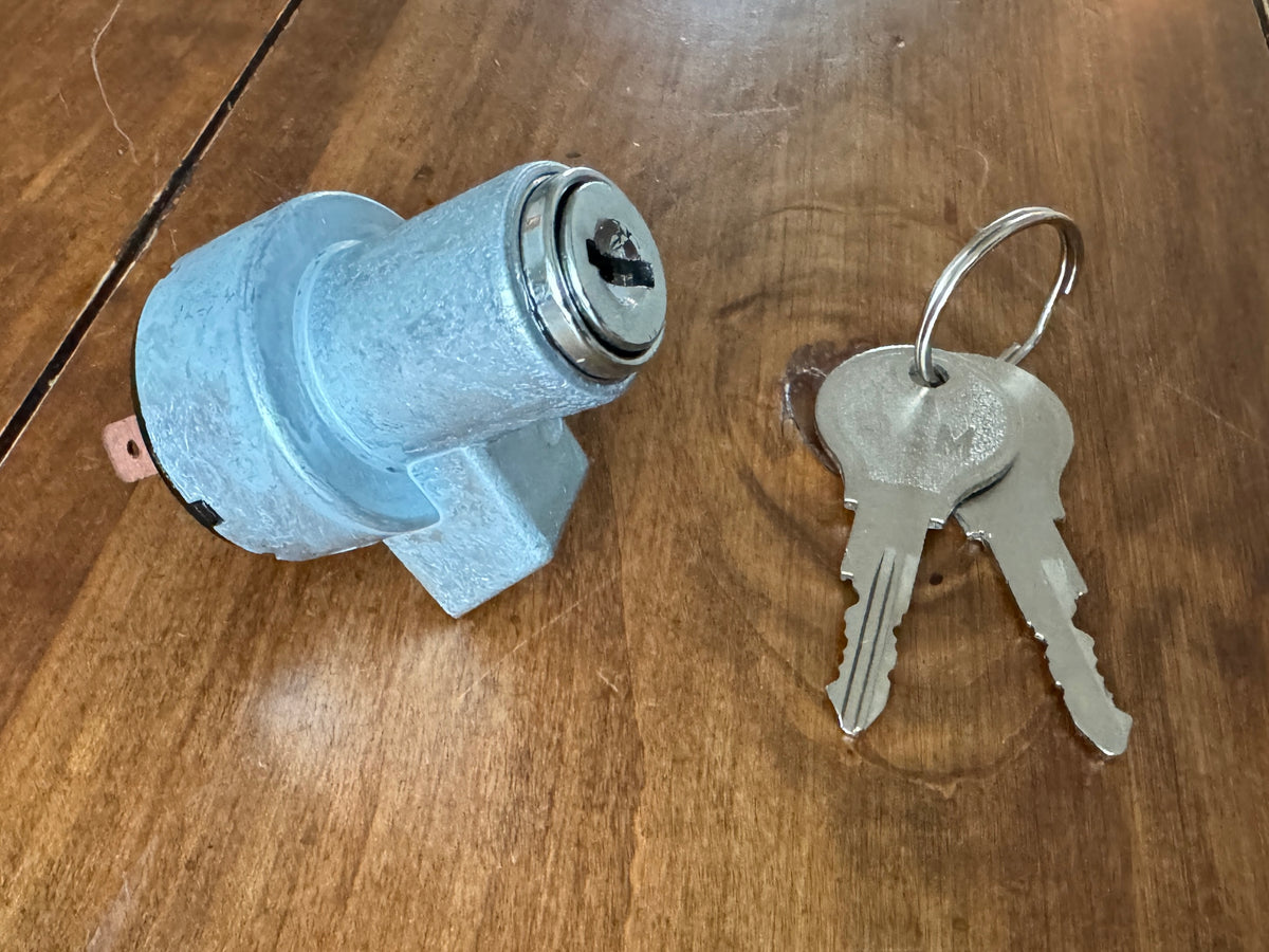 Handle Set + Ignition Switch 64-66 With Church Key Engine Lid Lock