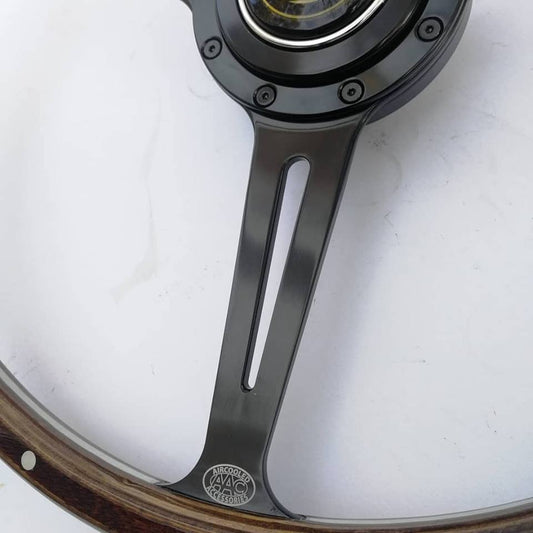 Steering Wheel - Stealth Black - Fits Bug , Ghia and Type 3.