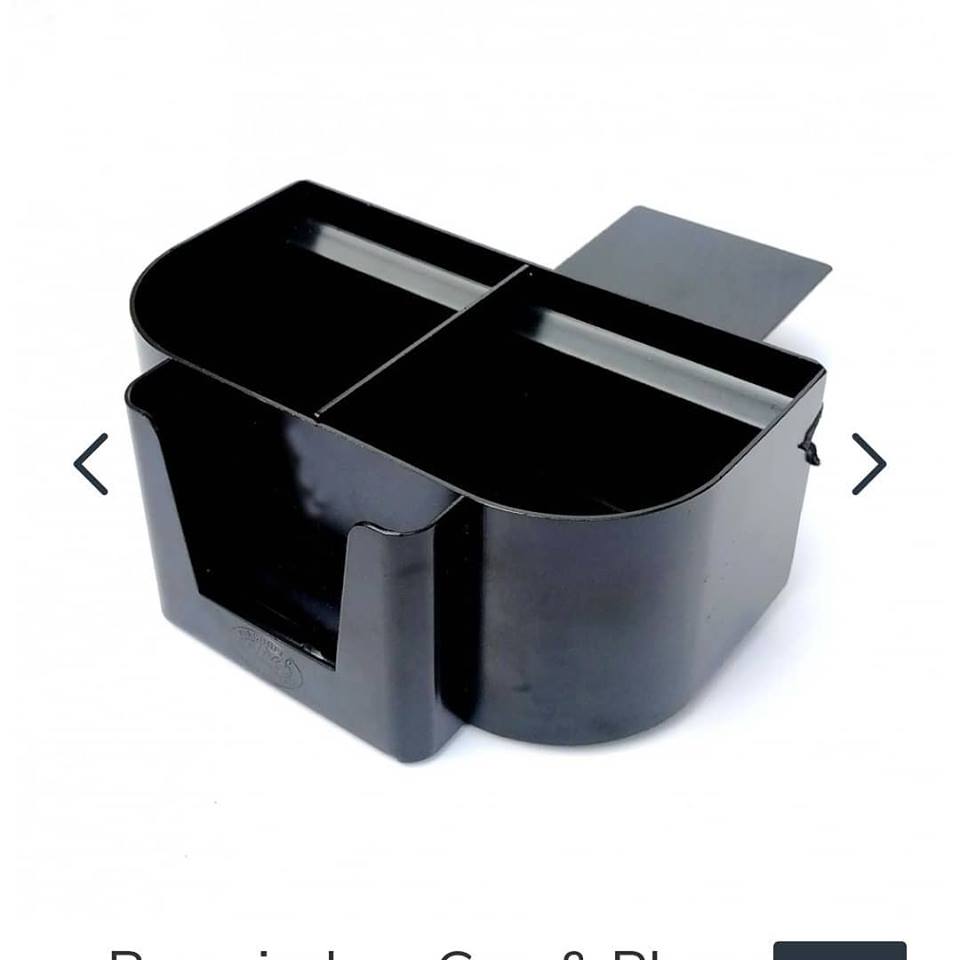 Baywindow Bus Dual drink and phone holder by AAC - Black