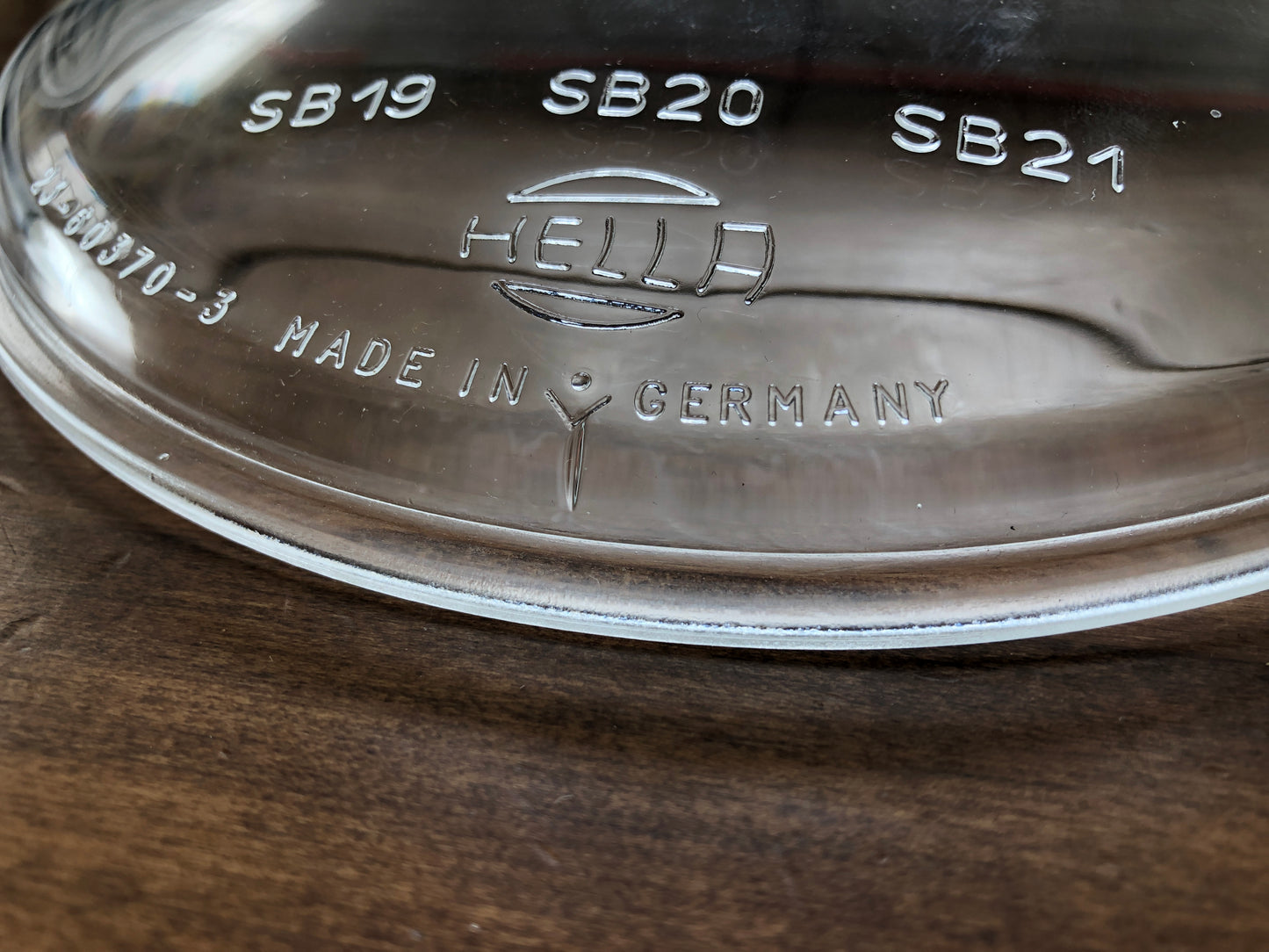 Hella clear headlamp glass