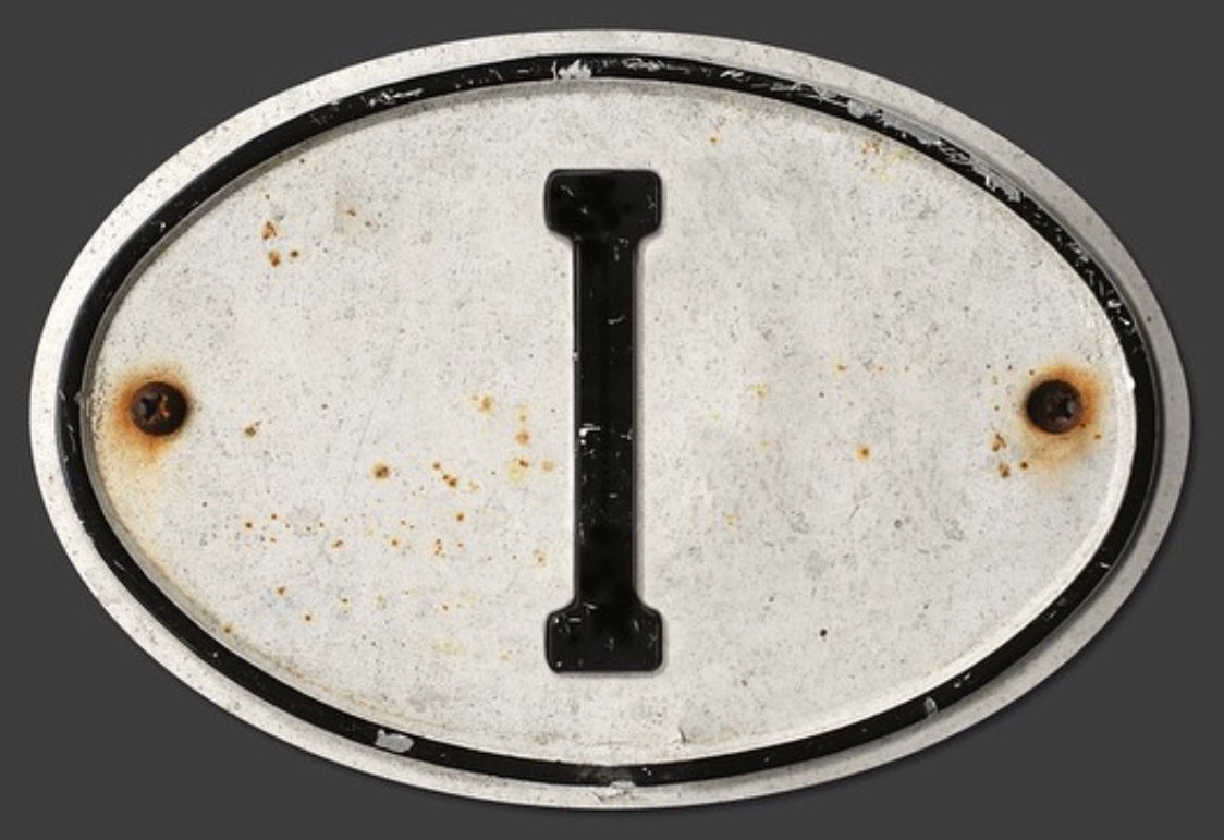 Magnetic Patina Italy I Country Badge