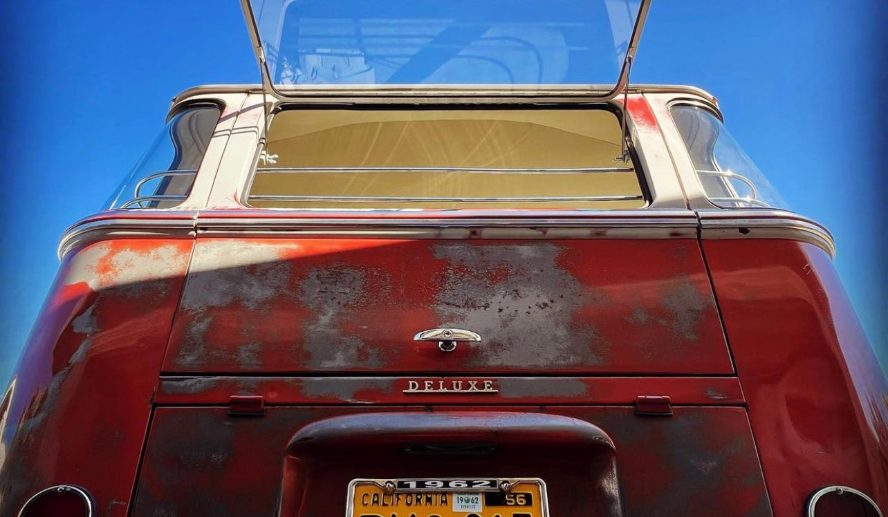 Deluxe rear hatch stainless steel script