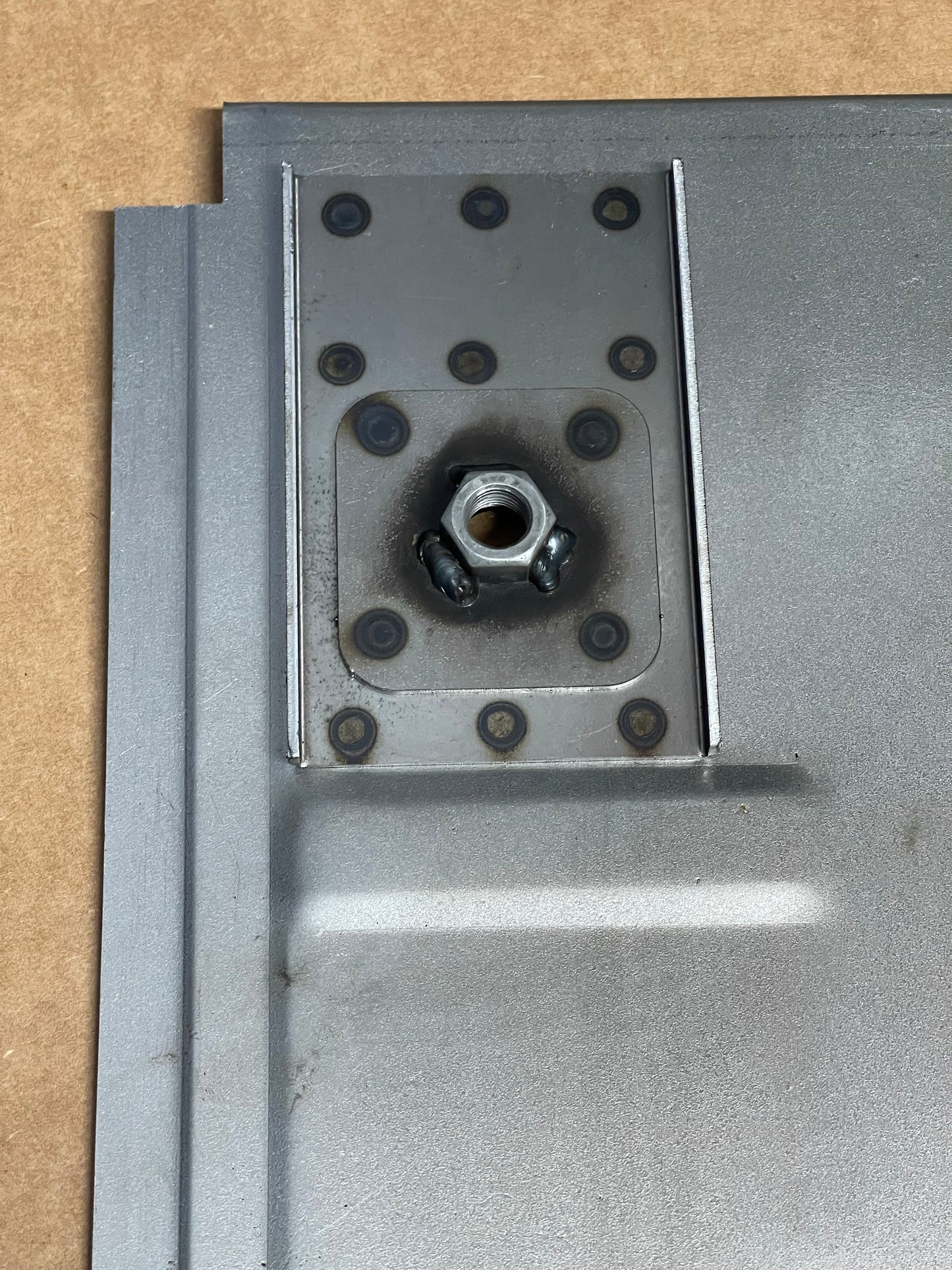 Seat belt mounting panel - Left.