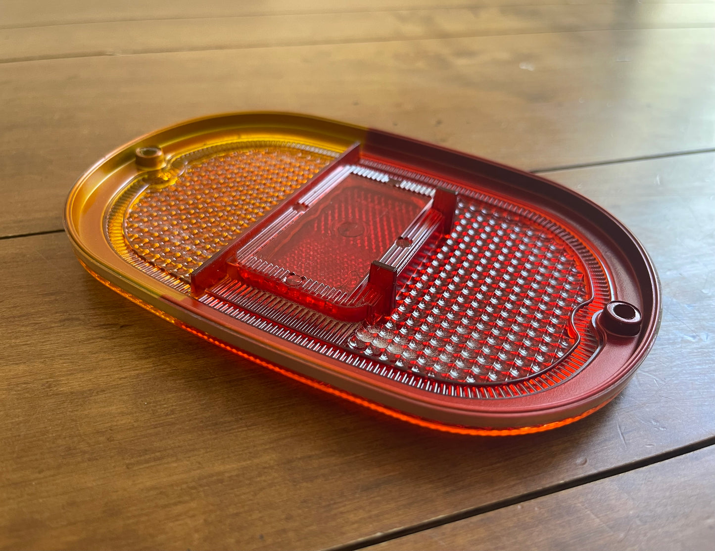Hella rear light orange and red lense.