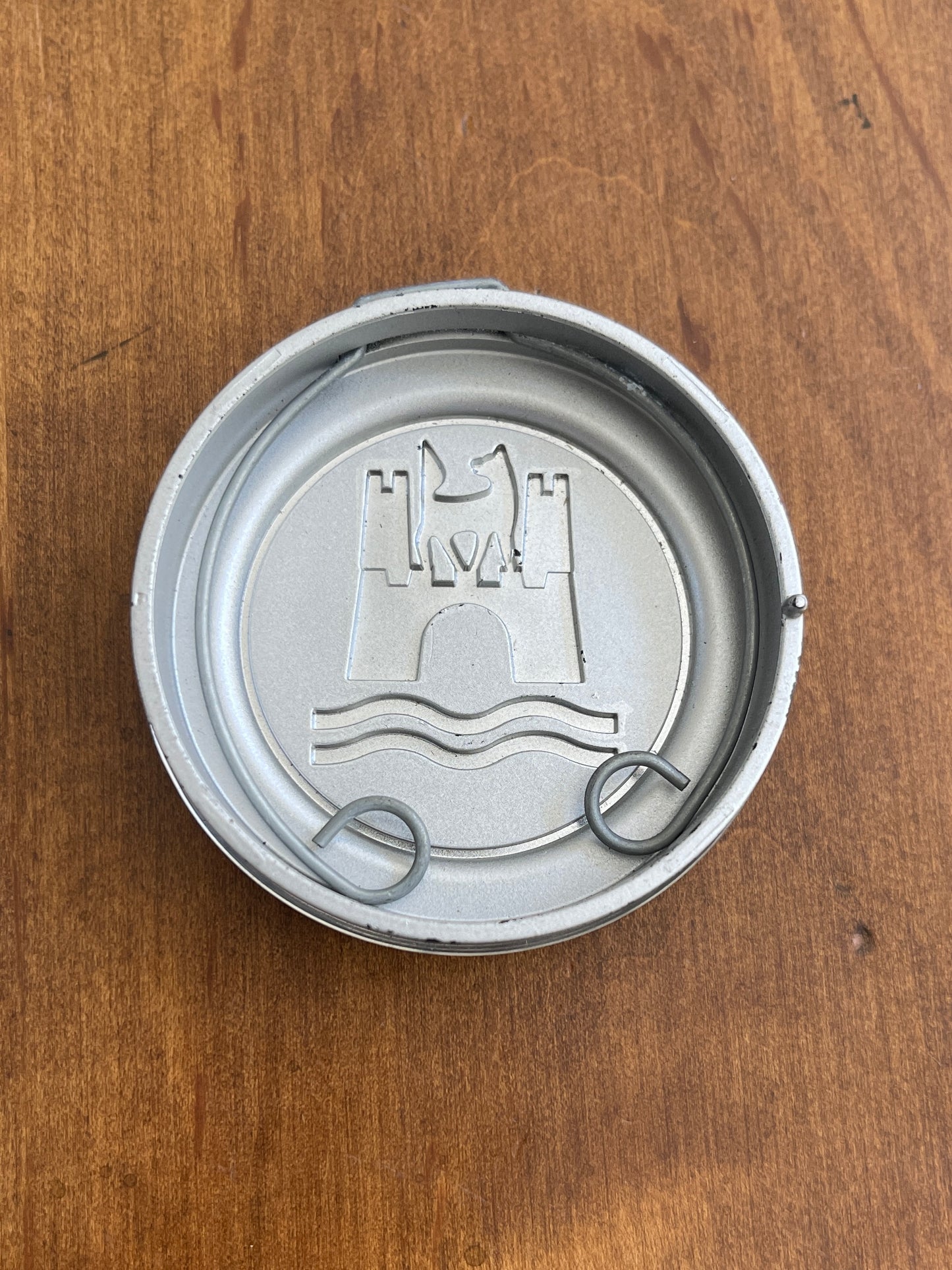 Horn Button Wolfsburg Black And Silver BUG, GHIA, TYPE 3 1960-71