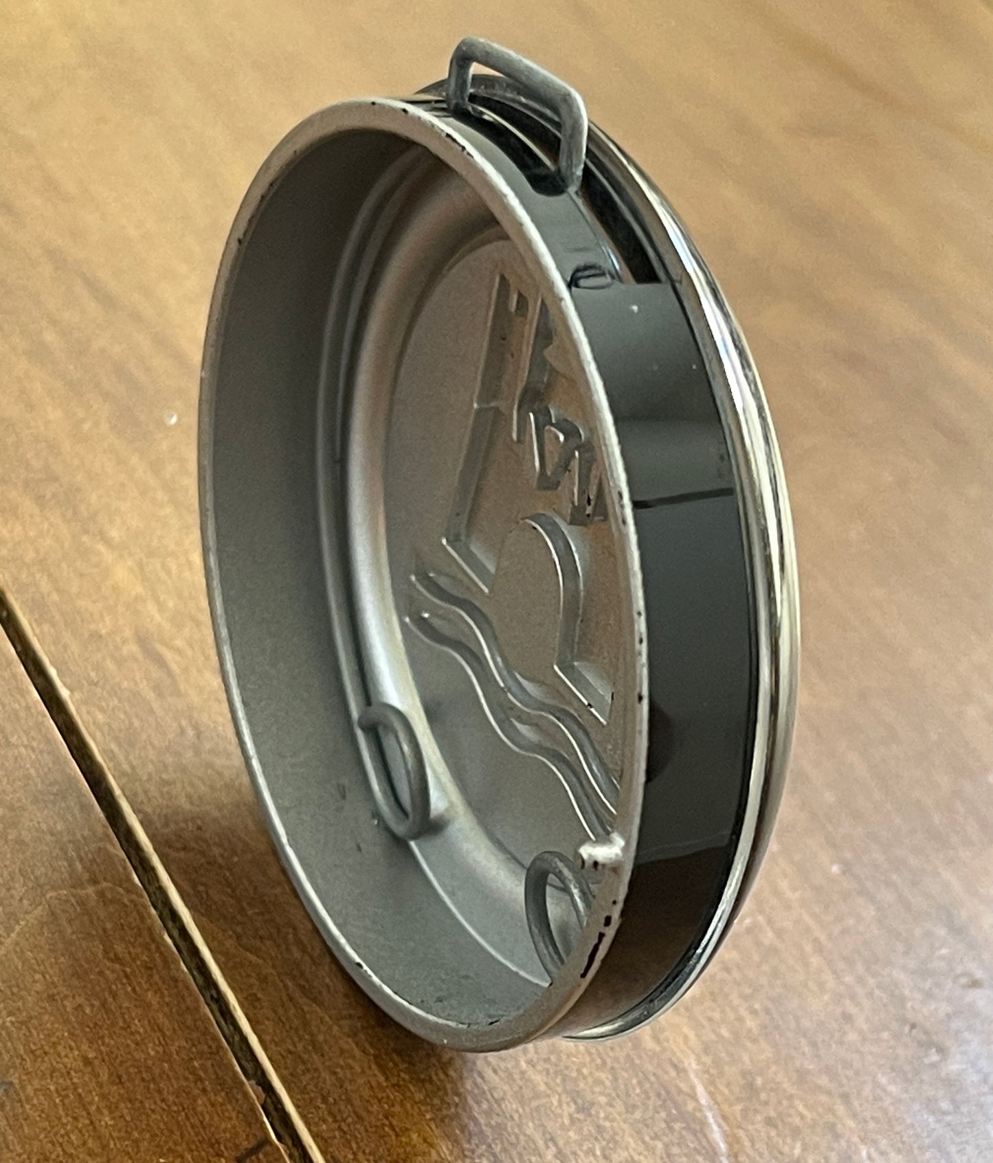 Horn Button Wolfsburg Black And Silver BUG, GHIA, TYPE 3 1960-71