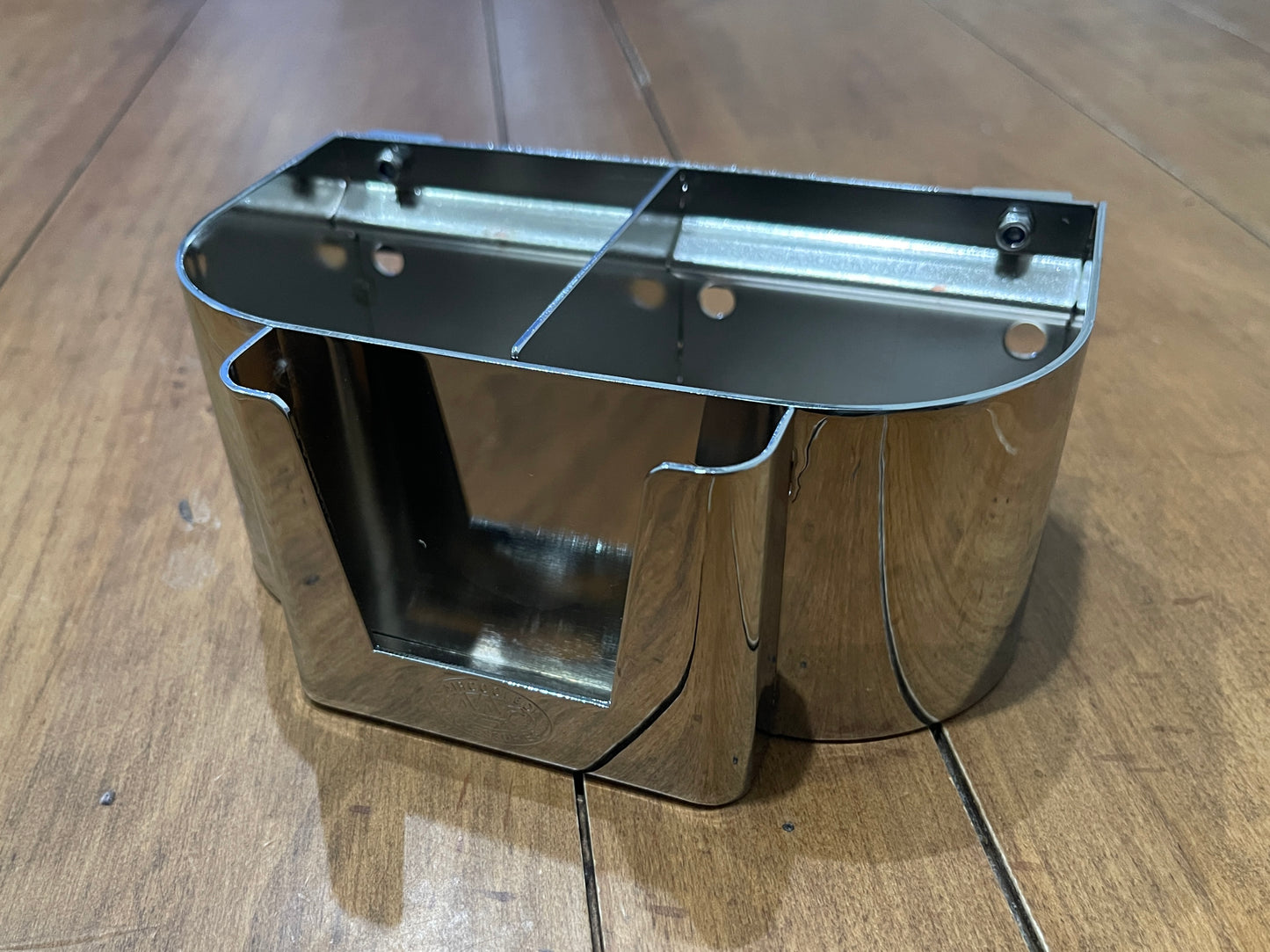 Dual Drink and Phone Holder Beetle - Chromed