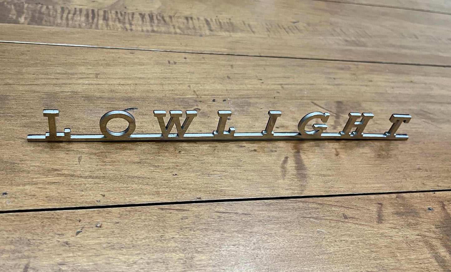LOWLIGHT Stainless Steel Script