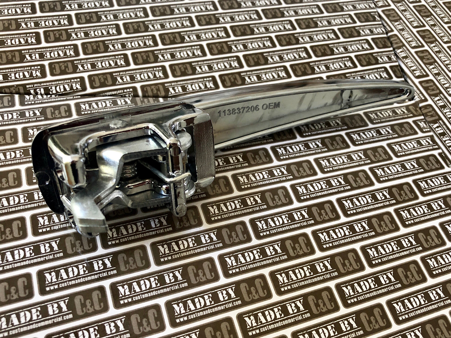 Chrome Door Handle Non Locking - Fits Bug 47-55 and Bus 50-60