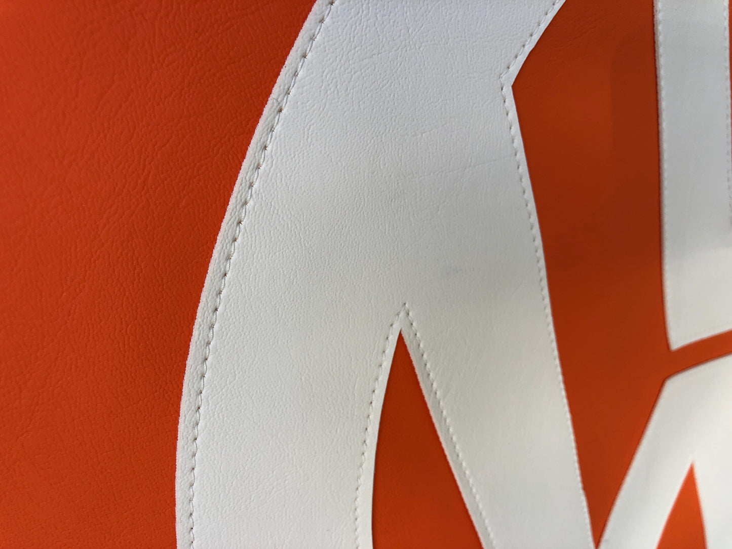 Spare Wheel Cover In Orange With White Logo