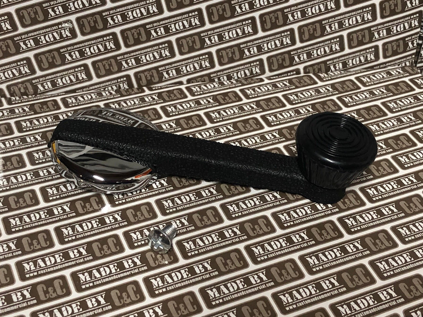 Deluxe Black And Chrome Window Crank