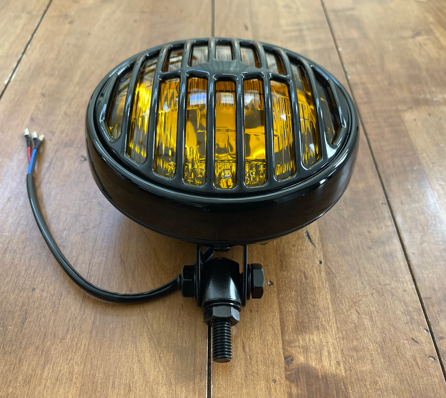Spot Light With Black 356 style grilles - Amber