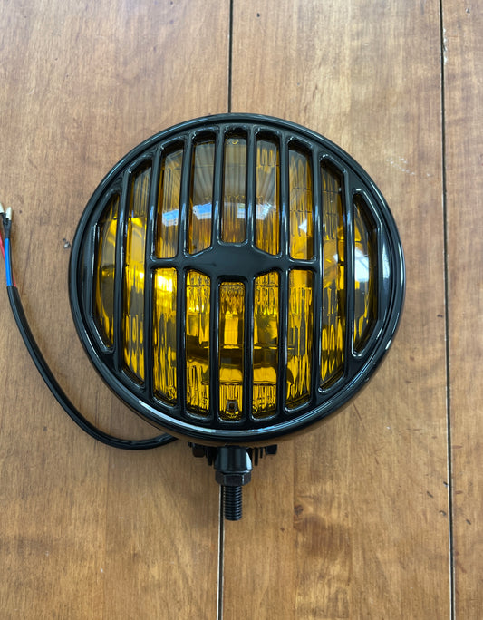 Spot Light With Black 356 style grilles - Amber