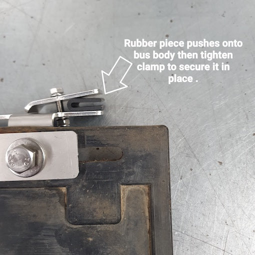 Mud Flap Mounting Brackets for Split Window Bus