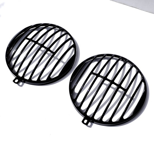 356 Headlight Grilles For Late VW’s Black