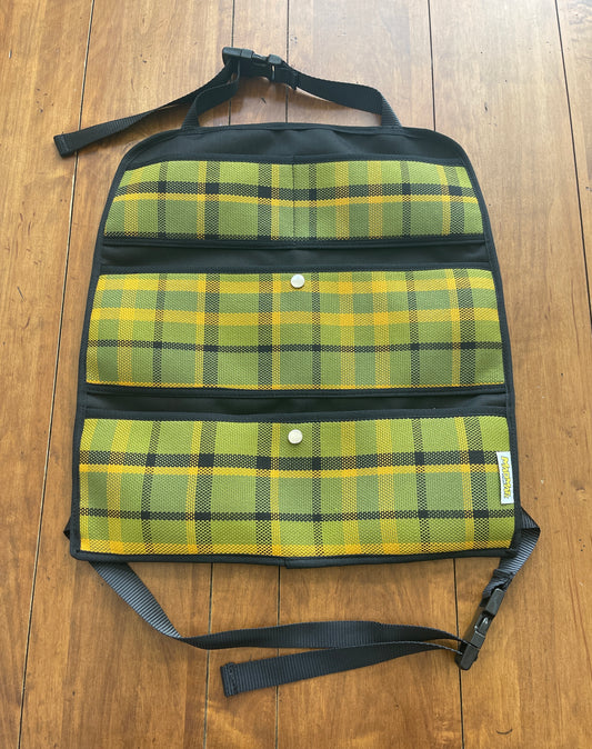 Seat Hanging Storage Westfalia Plaid - Green