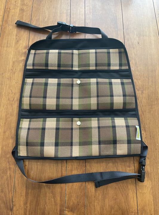 Seat Hanging Storage Westfalia Plaid - Mexican Beige