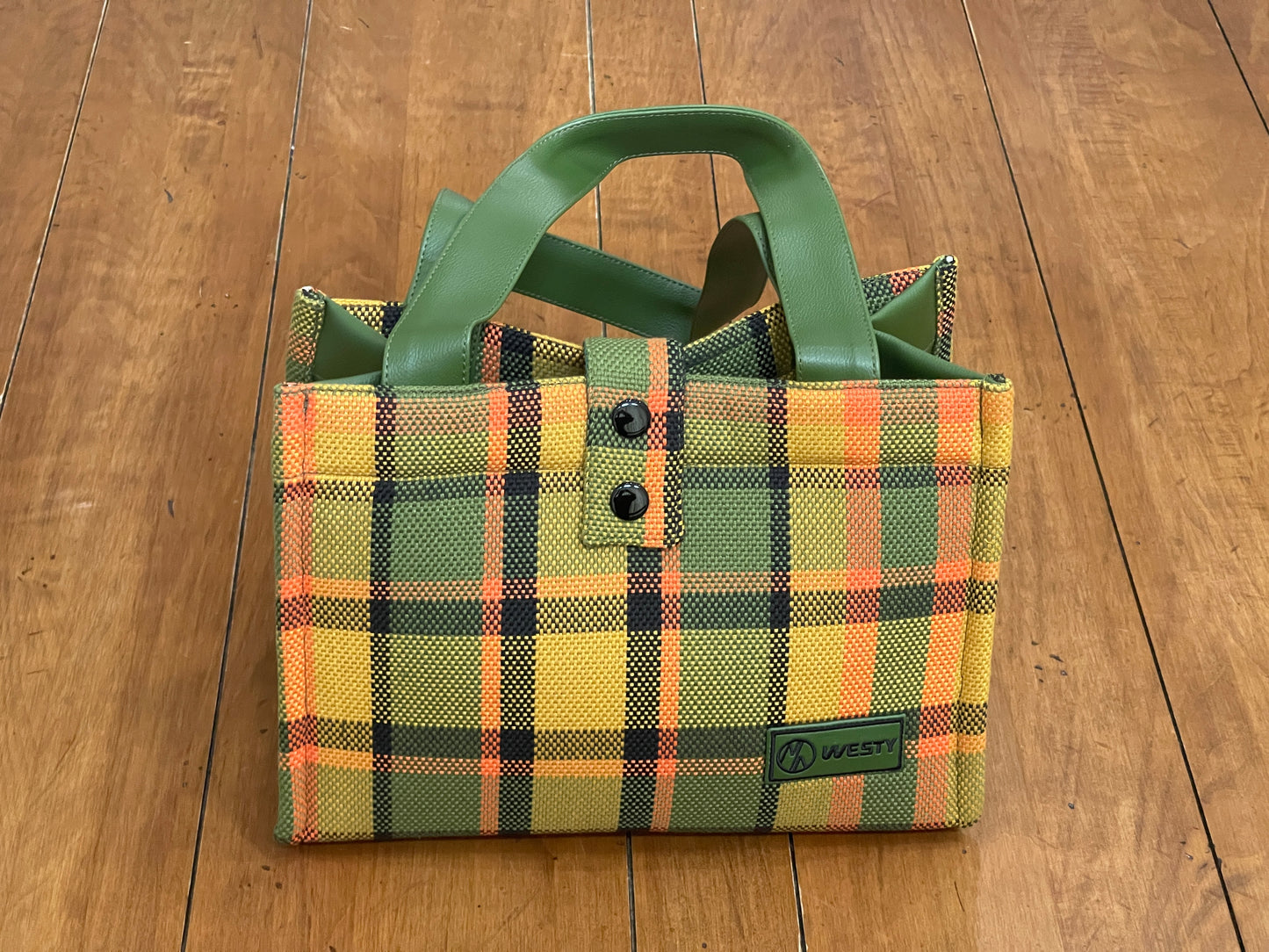 Westy Handbag in Yellow plaid