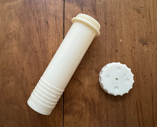 Westfalia filler tube and cap for water tank in White