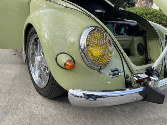 Vintage style Mesh Headlight Grills (splitscreen bus & pre 67 bug)