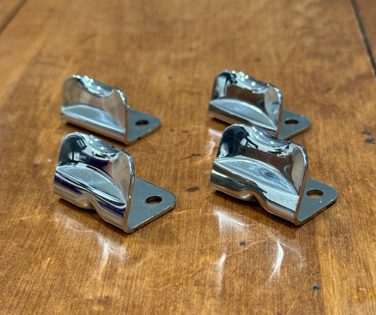 Safari Front Window Dash Tab Set - Stainless Steel