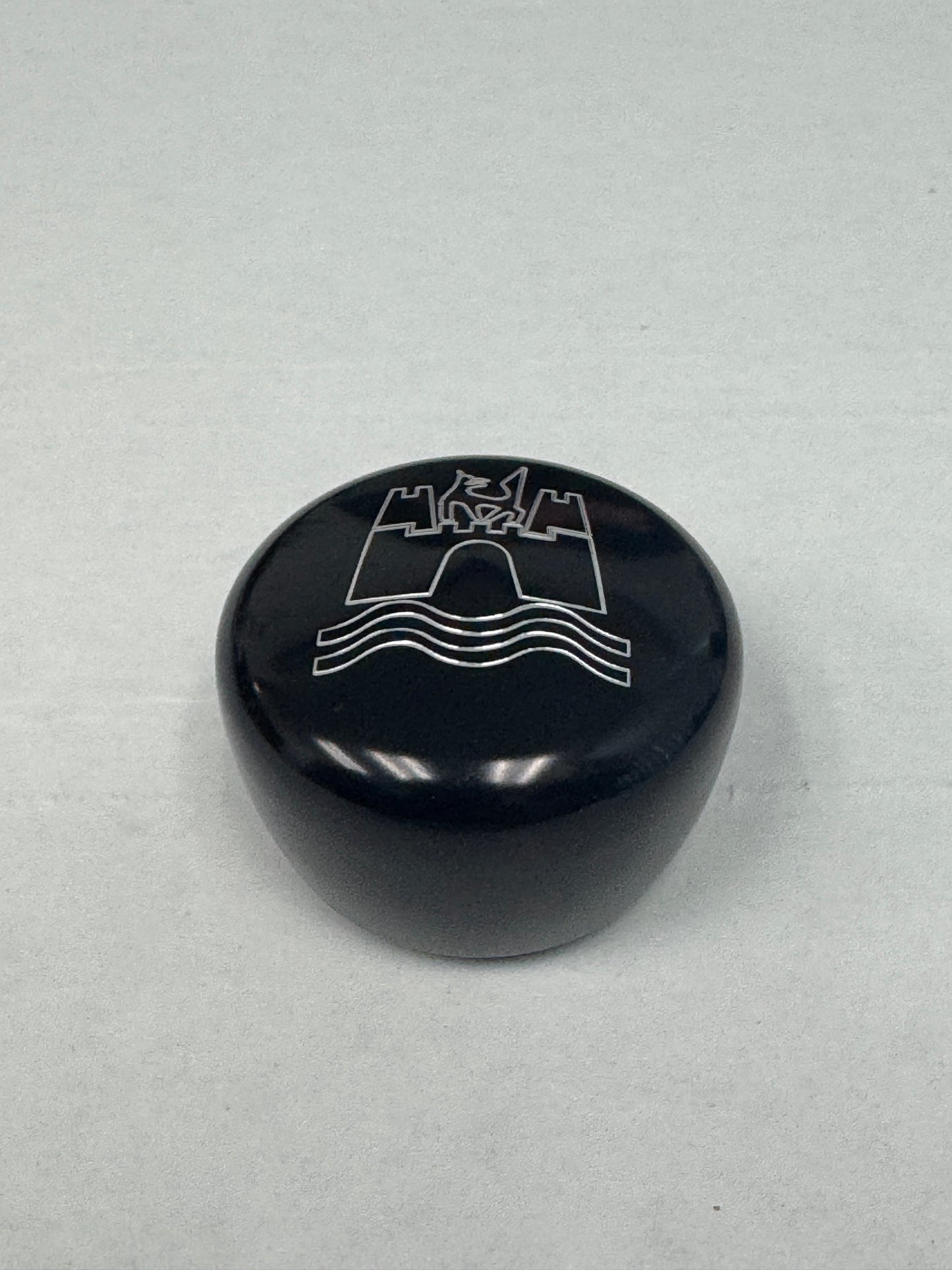 Shifter Knob 12mm Aluminum Black Anodized - Wolfsburg