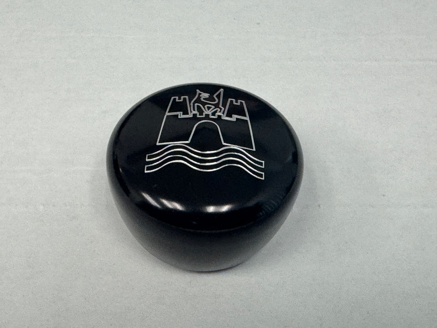 Shifter Knob 12mm Aluminum Black Anodized - Wolfsburg