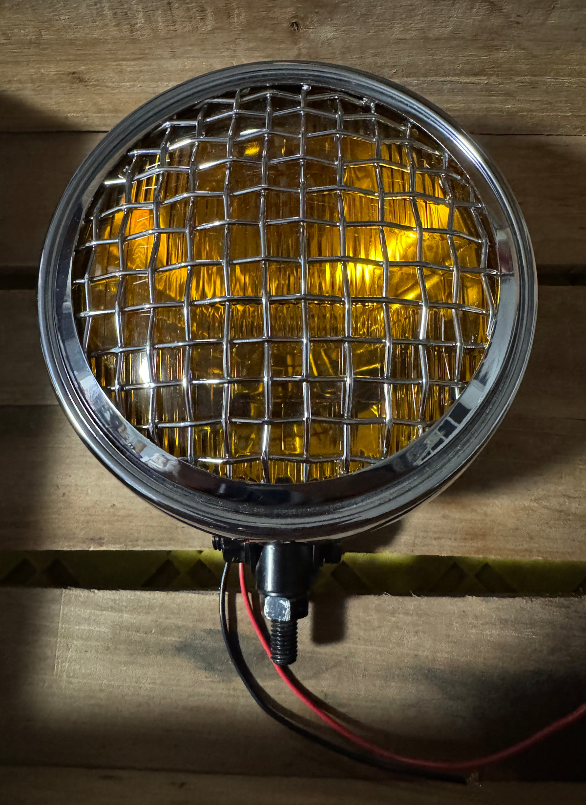 Mesh Amber Spot Light - Used