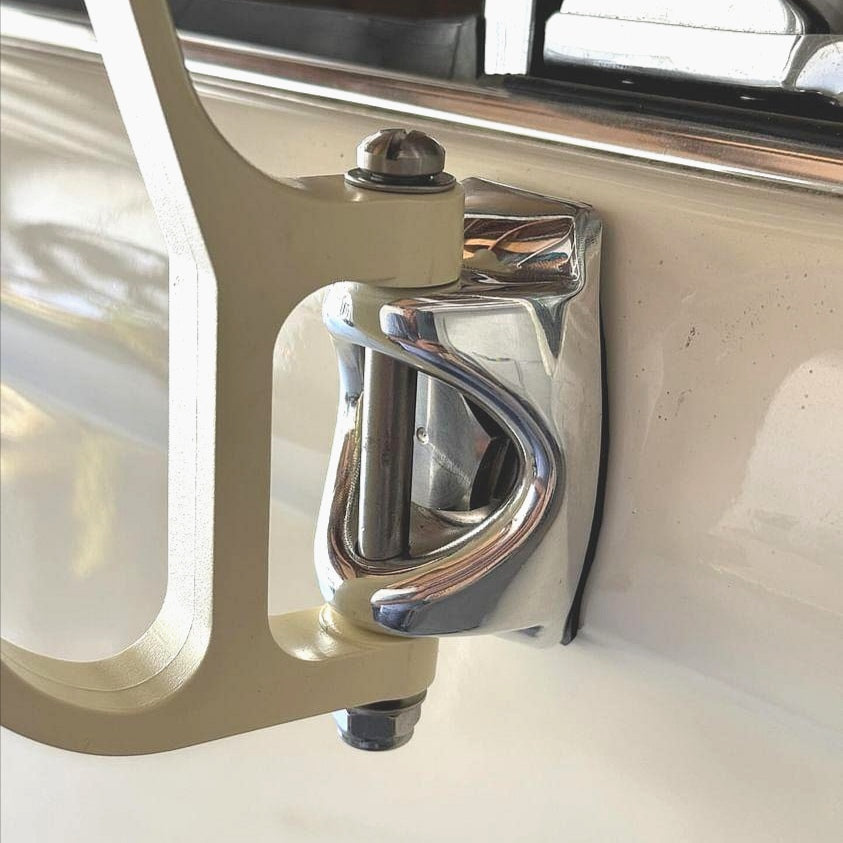 Mirror arms M194 and Mounting Bracket for Baywindow Bus (pair) - Ivory