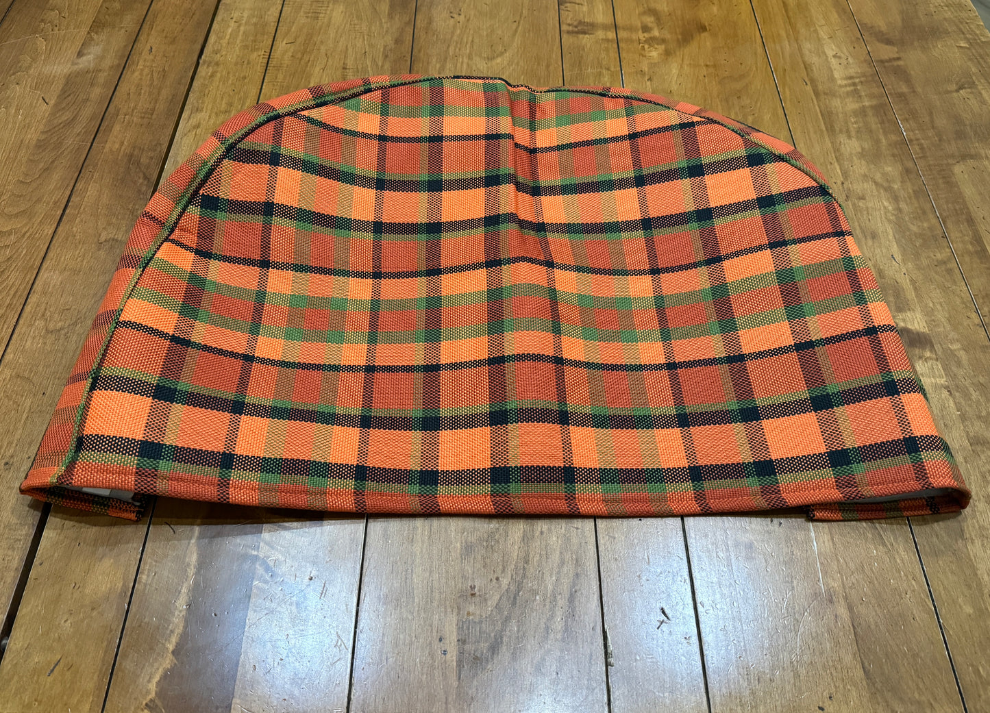 Westfalia Half Spare Wheel Cover in Plaid Orange