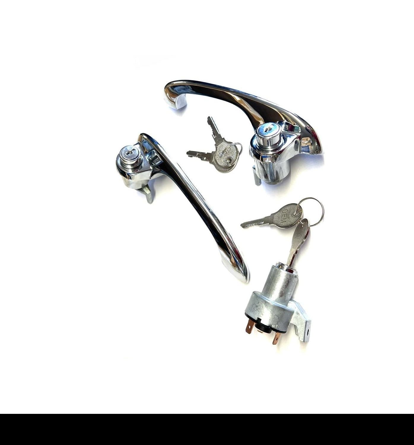 Karmann Ghia Door Handles and Ignition Set 64-66