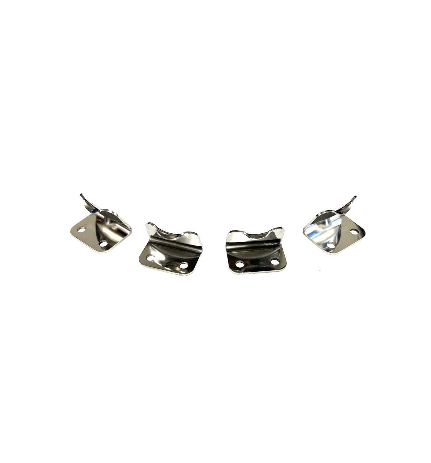Safari Front Window Dash Tab Set - Stainless Steel