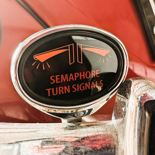 Semaphore Turn Signal Illuminated Sign