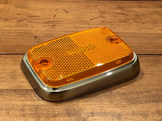 Deluxe Amber/Chrome Side Marker
