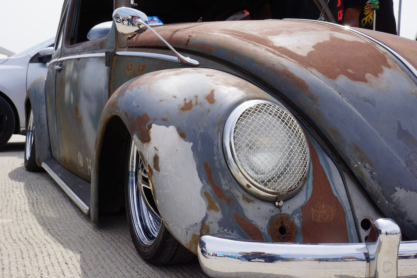 Vintage style Mesh Headlight Grills (splitscreen bus & pre 67 bug)