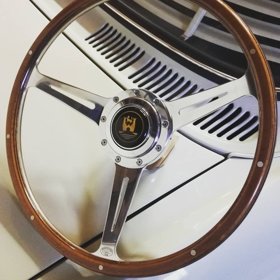 Steering wheel by Aircooled Accessories for Beetle/Ghia/Type3 - Slotted.