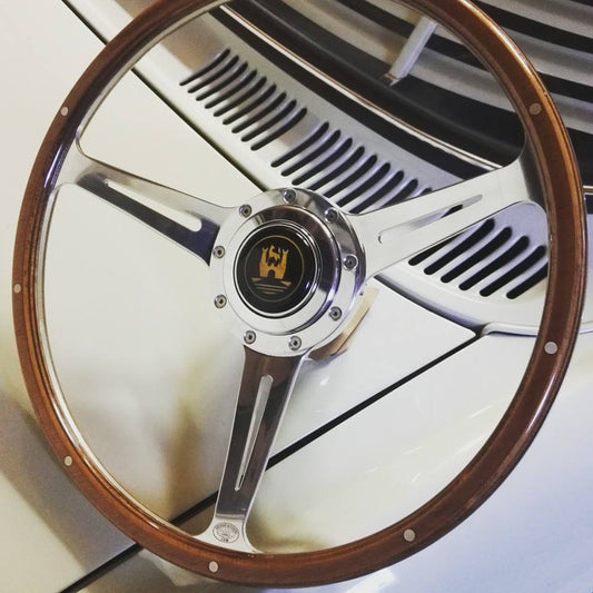 Steering wheel by Aircooled Accessories for Beetle/Ghia/Type3 - Slotted.