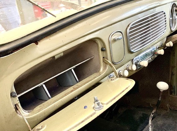 Beetle Glovebox Shelf / Organiser with chrone trim 1957 onwards.