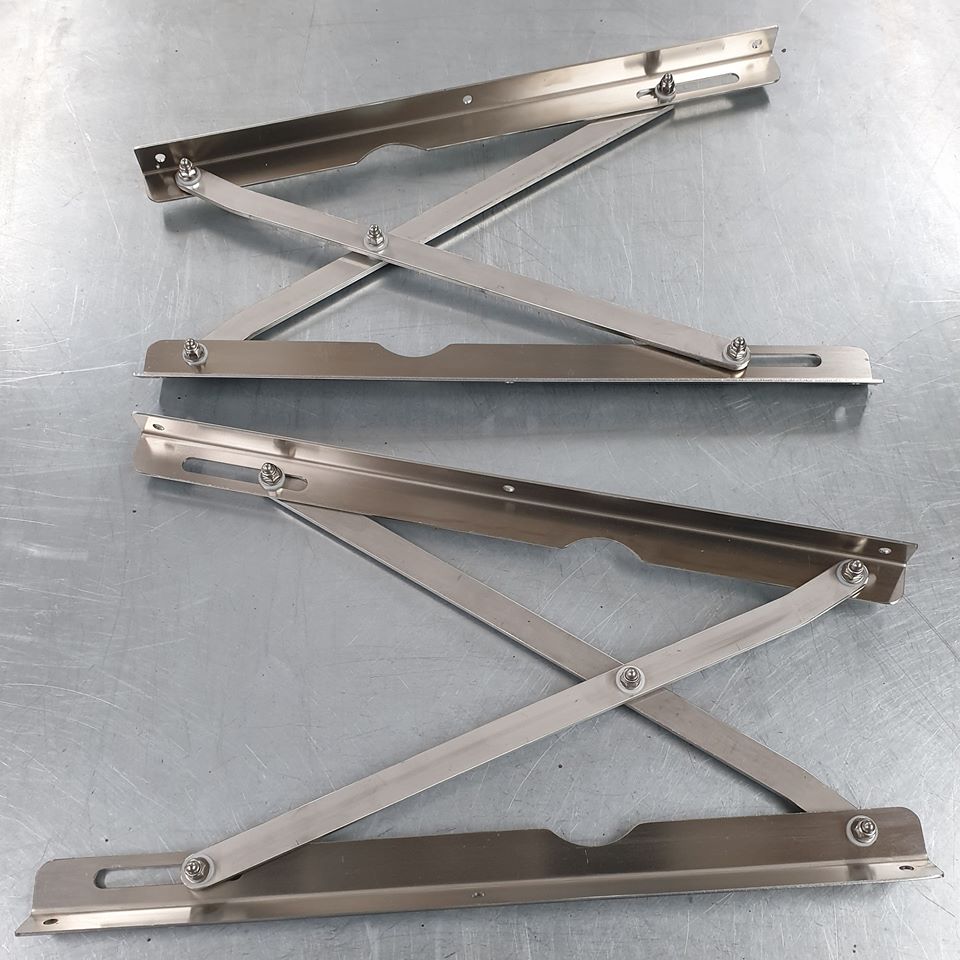 Earlybay Westfalia Pop Top Hinges -Stainless Steel
