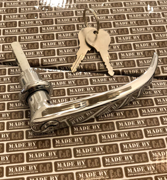 German quality cargo door handle with 2 T profile keys Bus 59-67