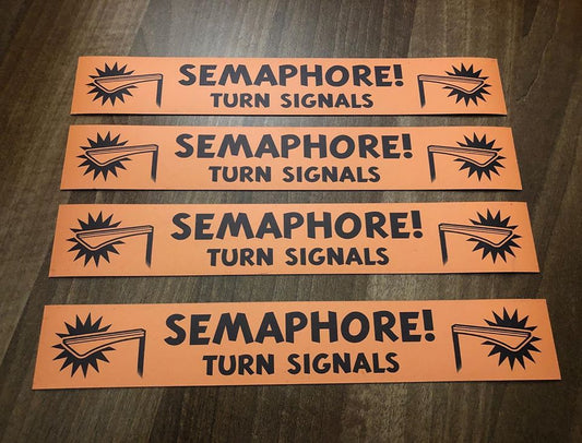 SEMAPHORE TURN SIGNALS MAGNET OR STICKER