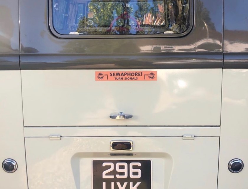 SEMAPHORE TURN SIGNALS MAGNET OR STICKER
