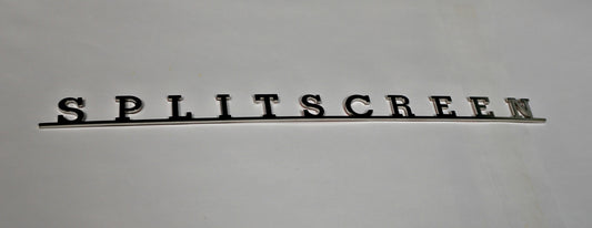 SPLITSCREEN rear hatch door script in stainless steel by AAC